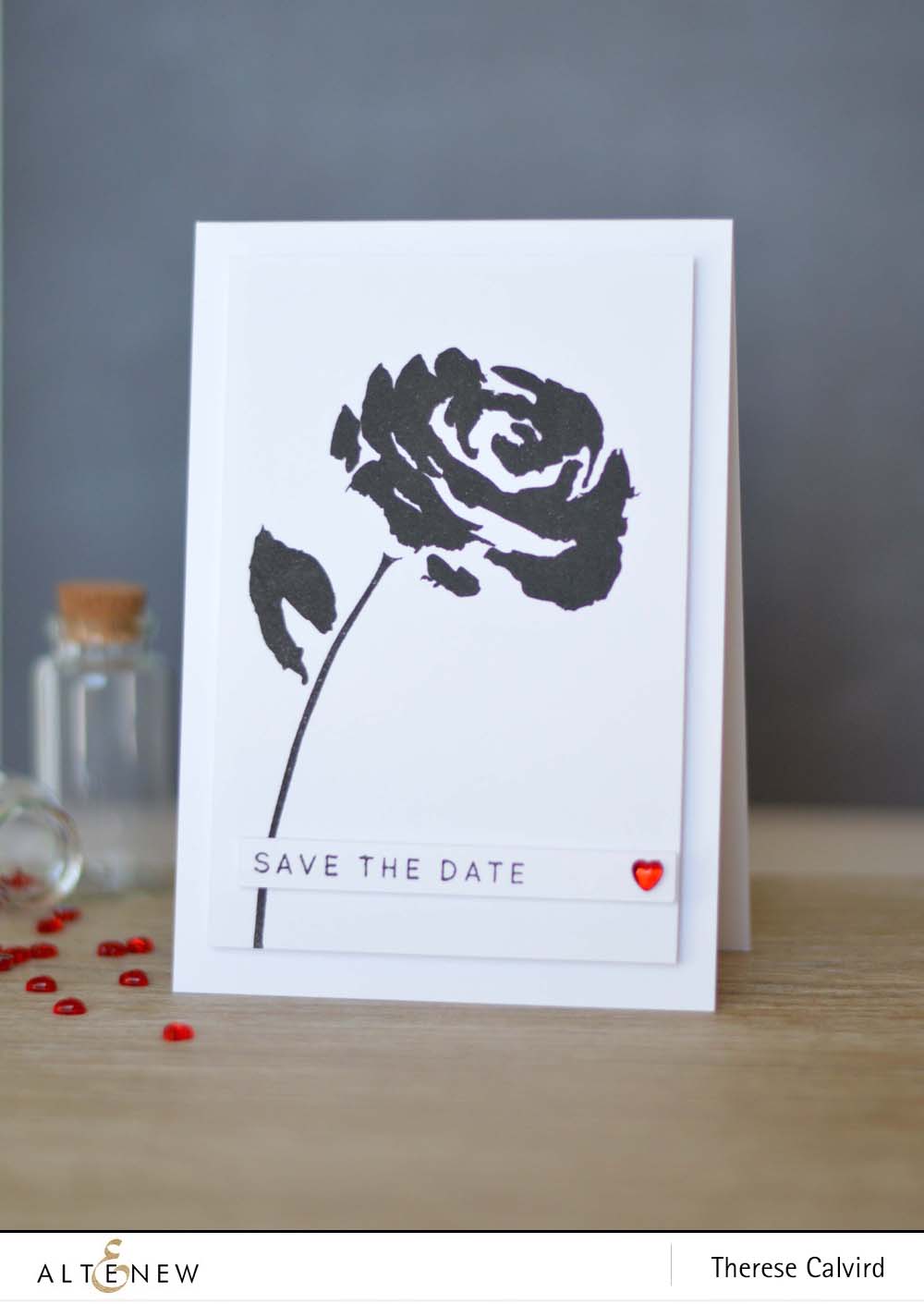 Altenew Painted Rose Save the Date copy