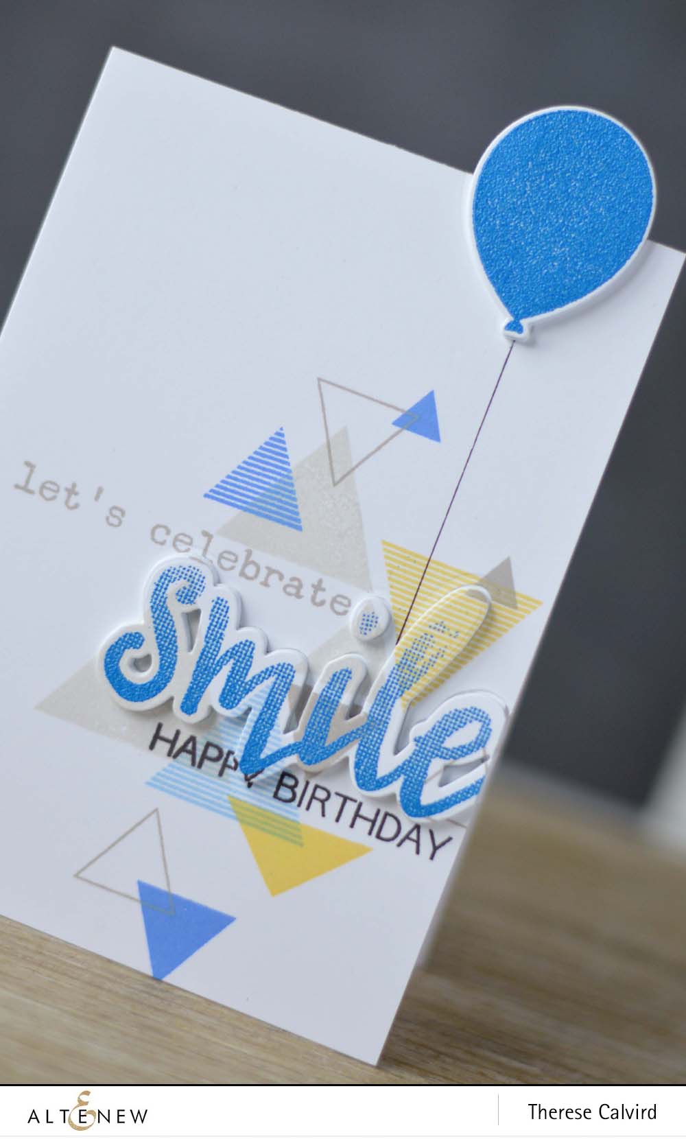 Altenew - Sohcahtoa - Halftone Smile - Birthday Greetings 1