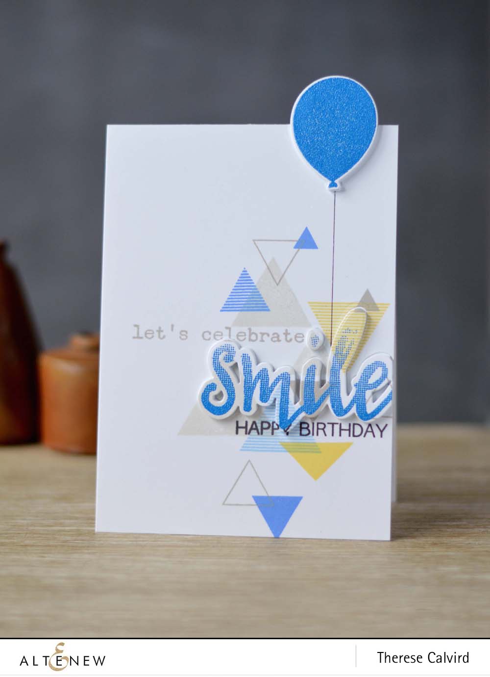 Altenew - Sohcahtoa - Halftone Smile - Birthday Greetings 1