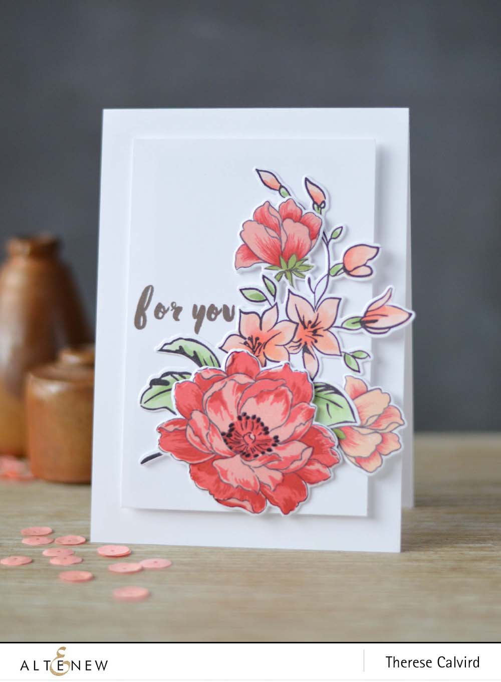 Lostinpaper - Altenew Best Mom / Beautiful Day / Peony Bouquet