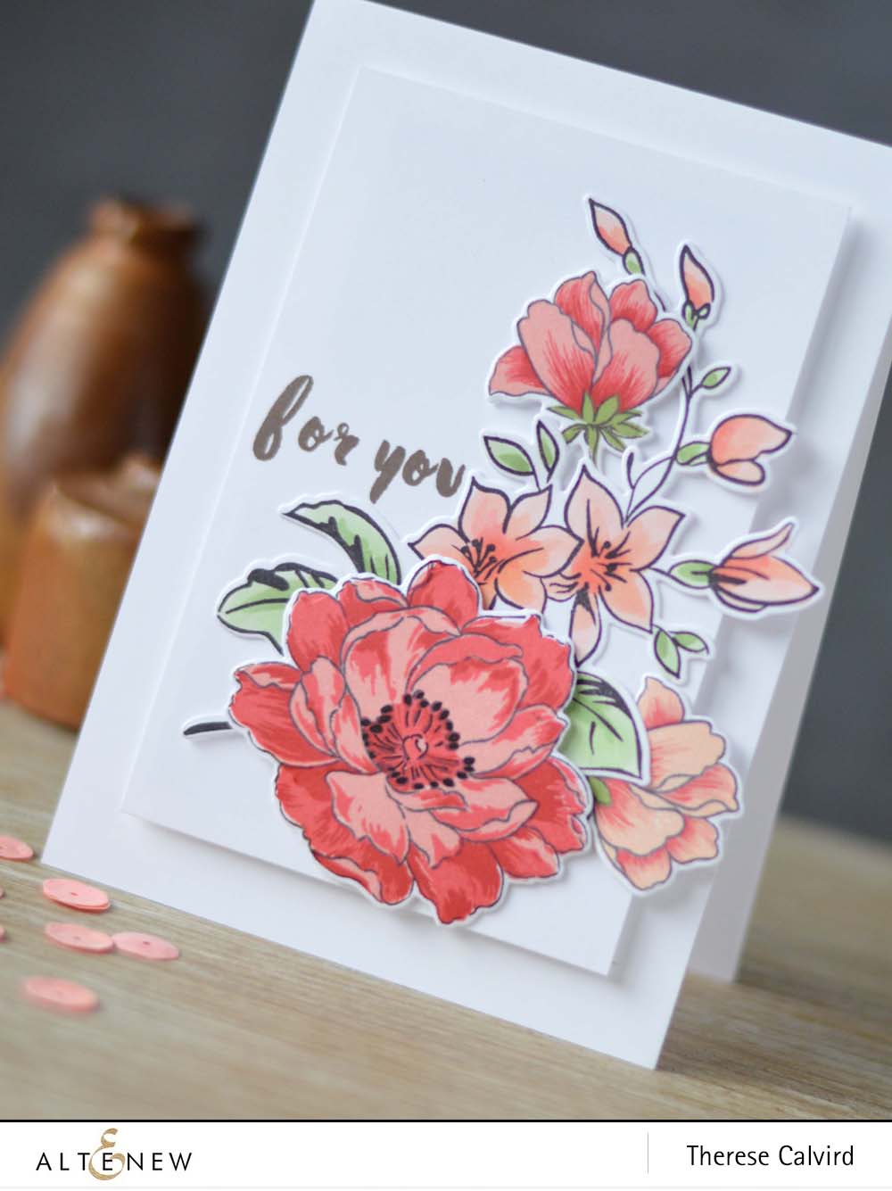Lostinpaper - Altenew Best Mom / Beautiful Day / Peony Bouquet