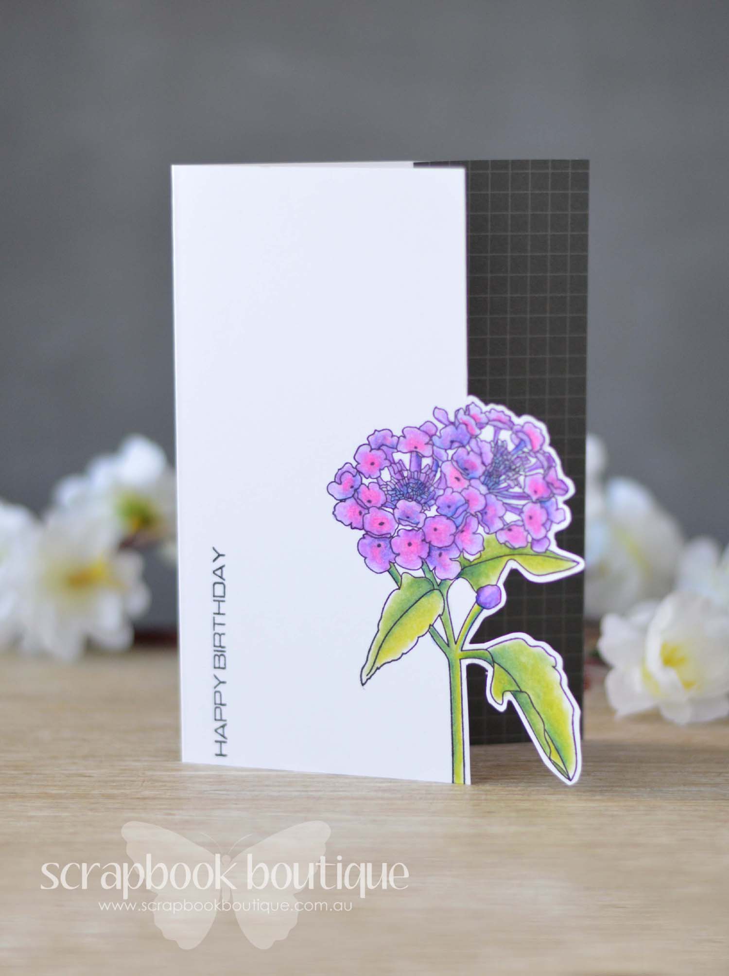 Lostinpaper - Scrapbook Boutique / Altenew Beautiful Lady / Avery Elle Neutral Collection / Prismacolor Pencils (video)