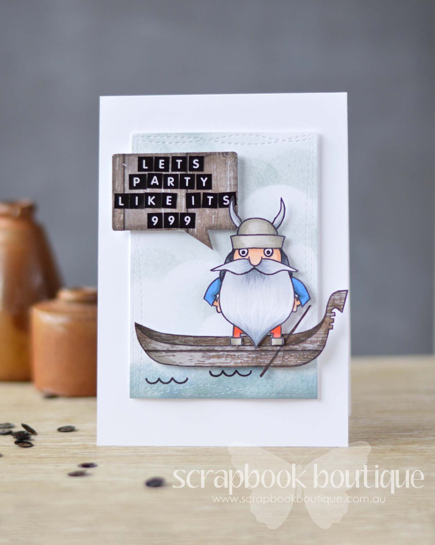 Lostinpaper - Scrapbook Boutique - Avery Elle Viking / Dreamboat / MFT die (video)