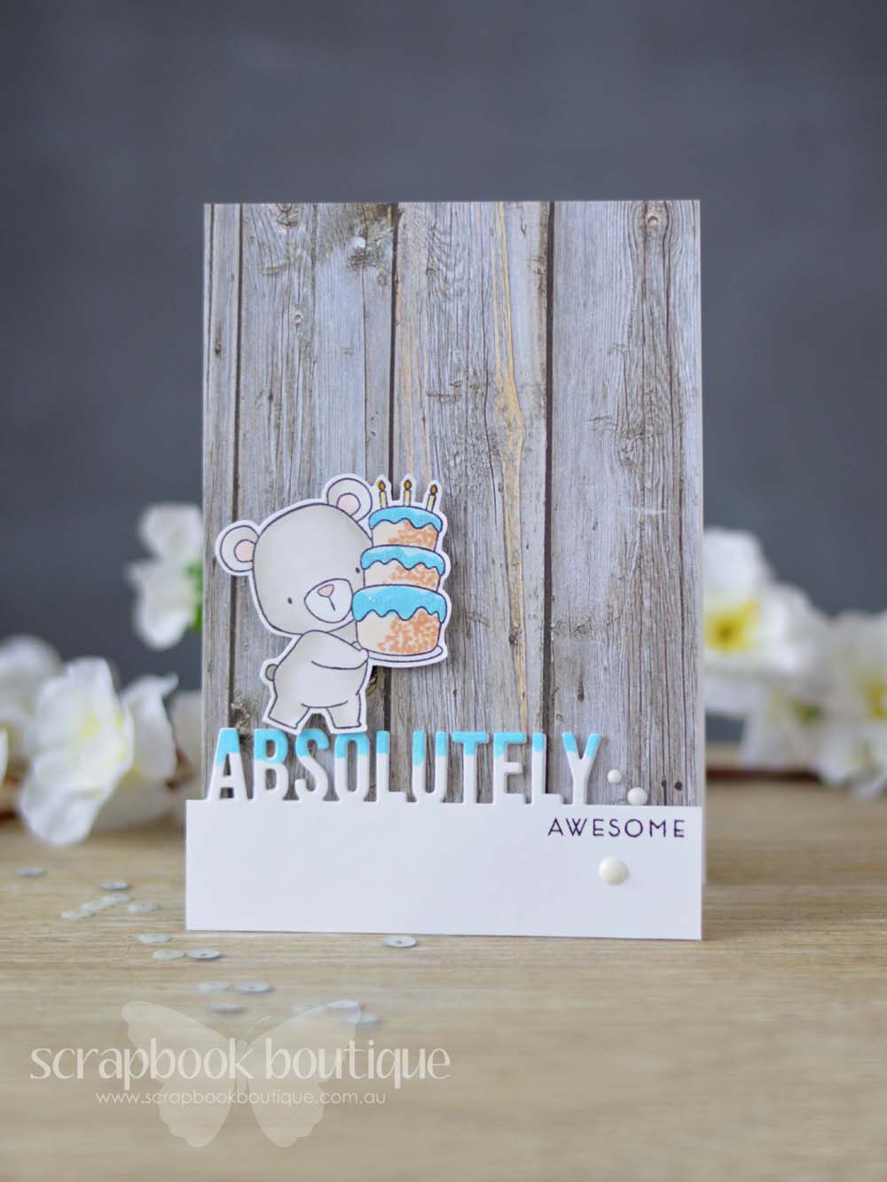 Lostinpaper - MFT - Beary Special Birthday - Absolutely Fabulous - Altenew - Painted Butterflies - Nuvo (video)