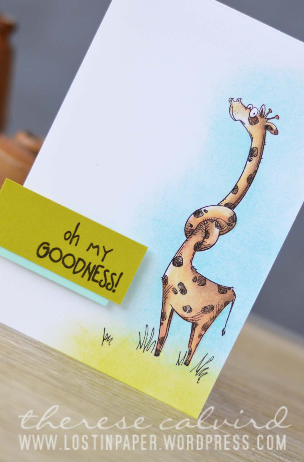 Lostinpaper - Cards4Men Katzelkraft / Les Jungles - Prismacolor Giraffe (video)