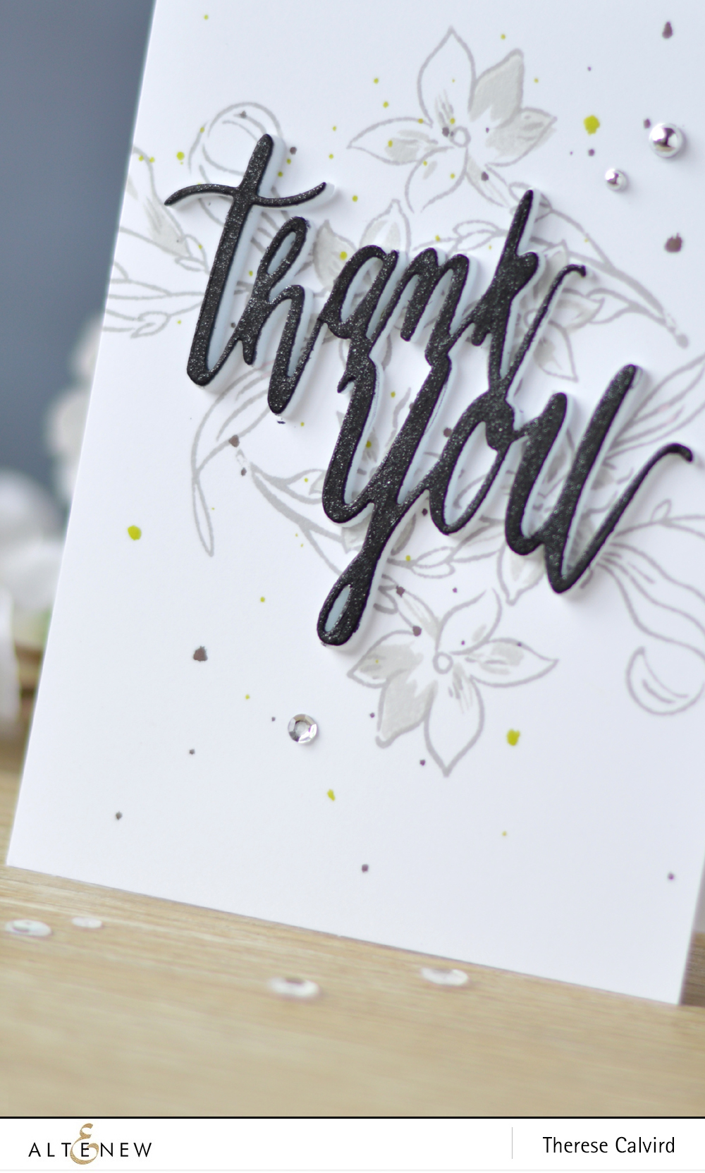 Altenew - Extra Special - Thank You die - Lostinpaper (card video) 1 copy