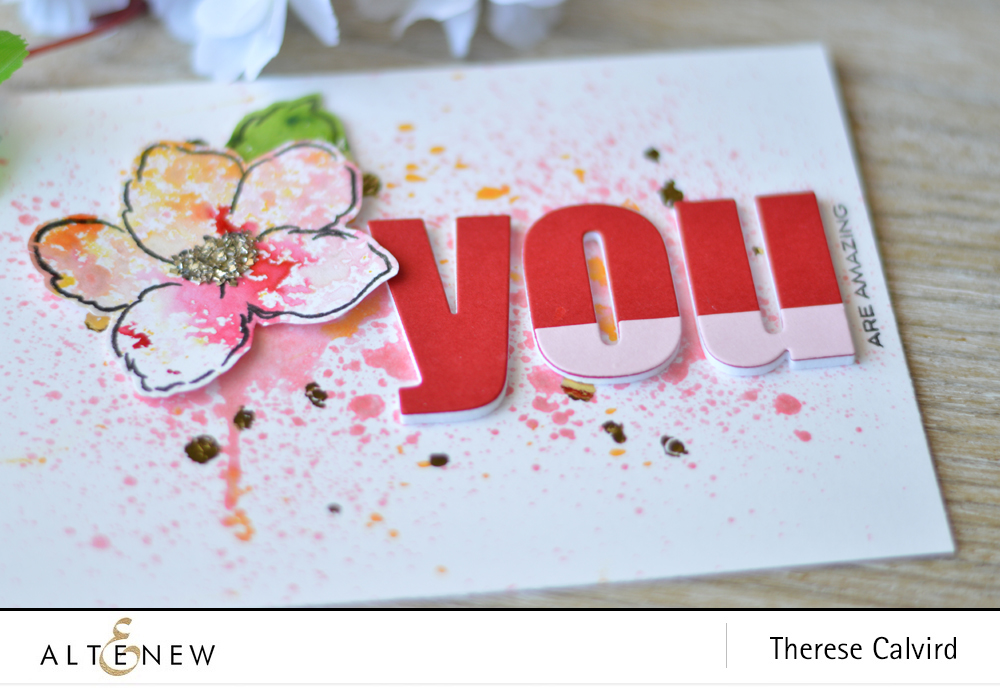 Lostinpaper - Altenew - Release - Ink Spray - Hibiscus Bouquet (card video) 1 copy
