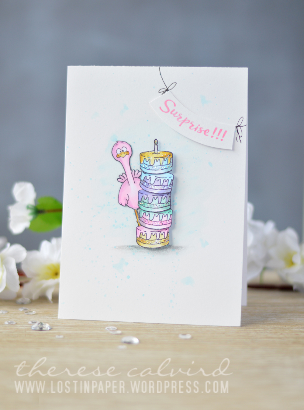 Lostinpaper - Gerda Steiner Designs - Party Animals - Moody Unicorns (card) 1