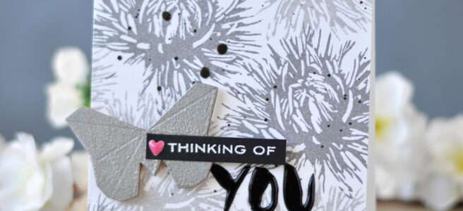 Altenew - Aster Build -A-Flower - Thinking of You - Reflection Scrapbook Collection - New Day Card Kit (card video) 1 copy