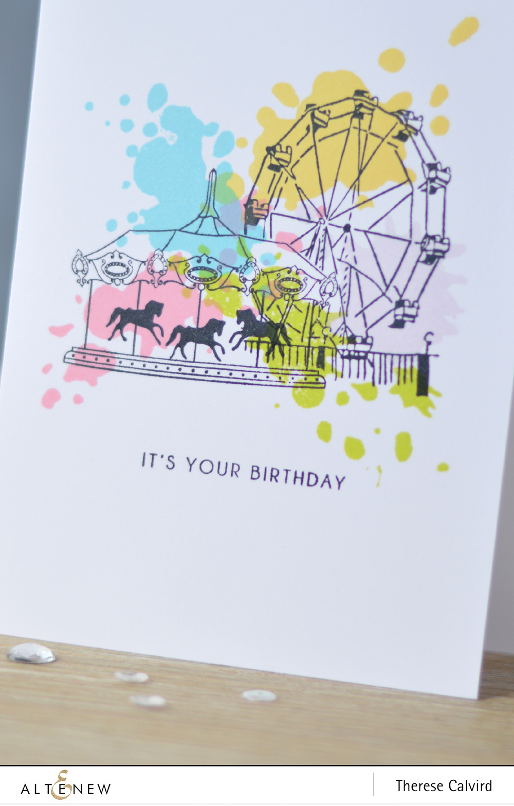 Altenew - Carousel - Ferris Wheel - Celebrate - Lostinpaper (card) 1 copy
