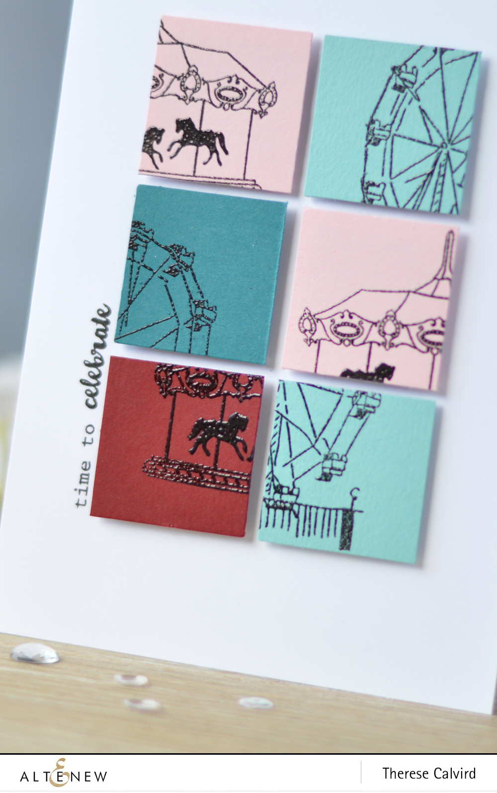 Altenew - Carousel - Ferris Wheel - New Day Card Kit (card video) 1 copy