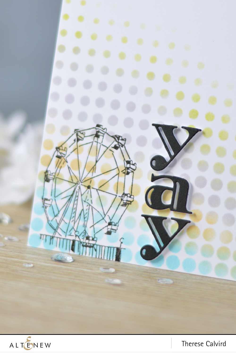 Altenew - Ferris Wheel - Halftone Stencil - Inline Alpha Die - Lostinpaper (card) 1 copy