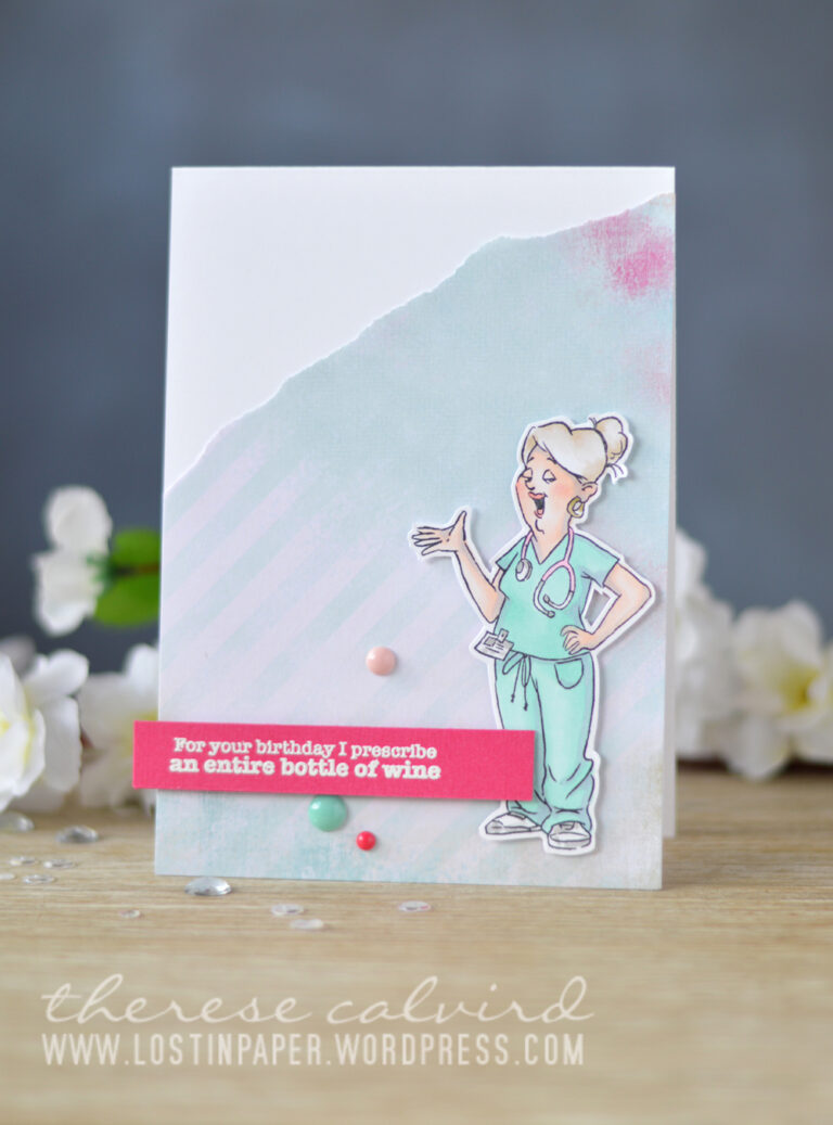 Lostinpaper - Art Impressions - Proud Nurse Set (card video) 1