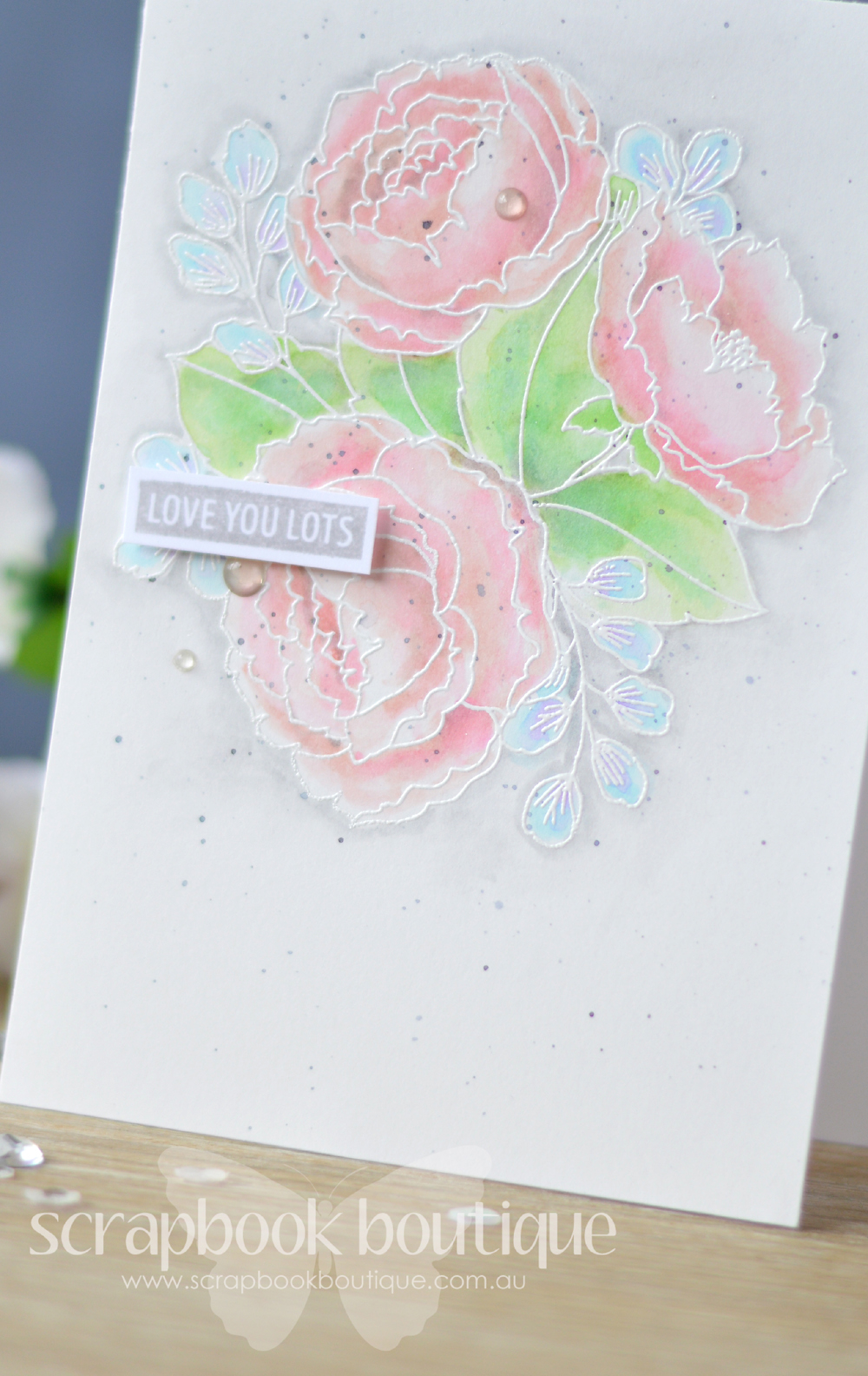 Lostinpaper - Mama Elephant - Organic Blooms (card) 1