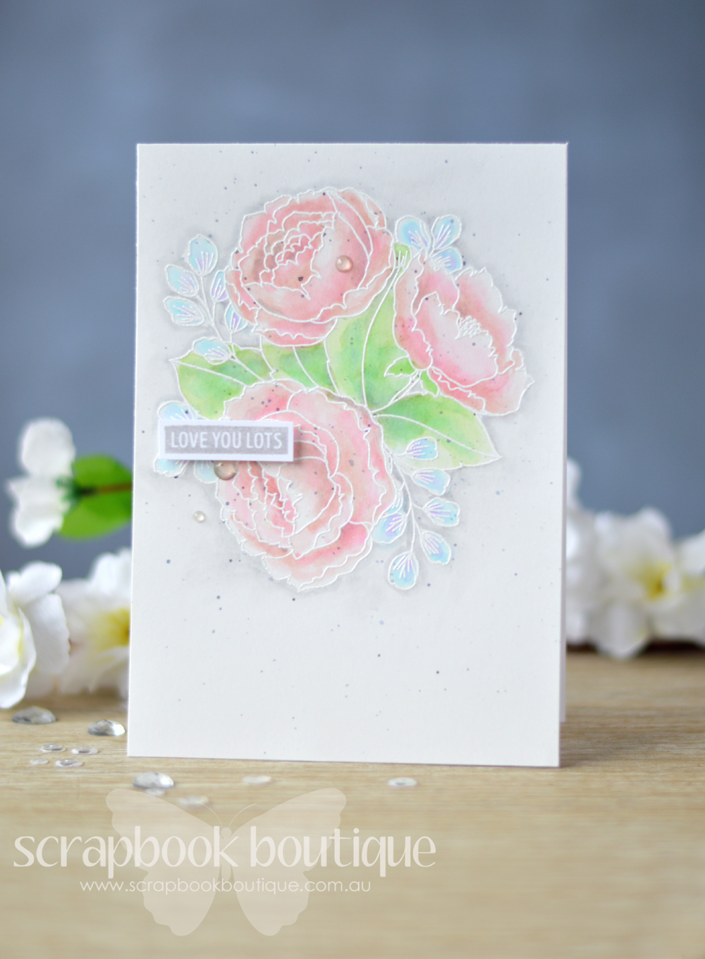 Lostinpaper - Mama Elephant - Organic Blooms (card) 1