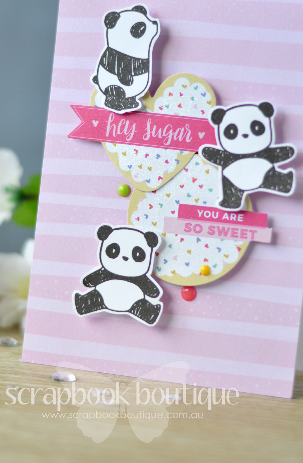 Lostinpaper - Nuvo Drops - Mama Elephant - Pandamonium - Pink Paislee - Oh my Heart (card video) 1