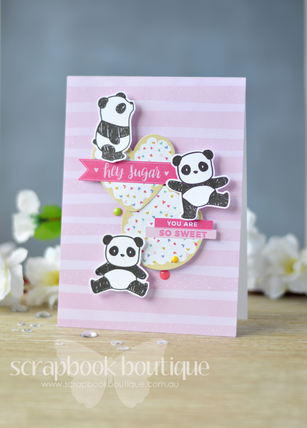Lostinpaper - Nuvo Drops - Mama Elephant - Pandamonium - Pink Paislee - Oh my Heart (card video) 1