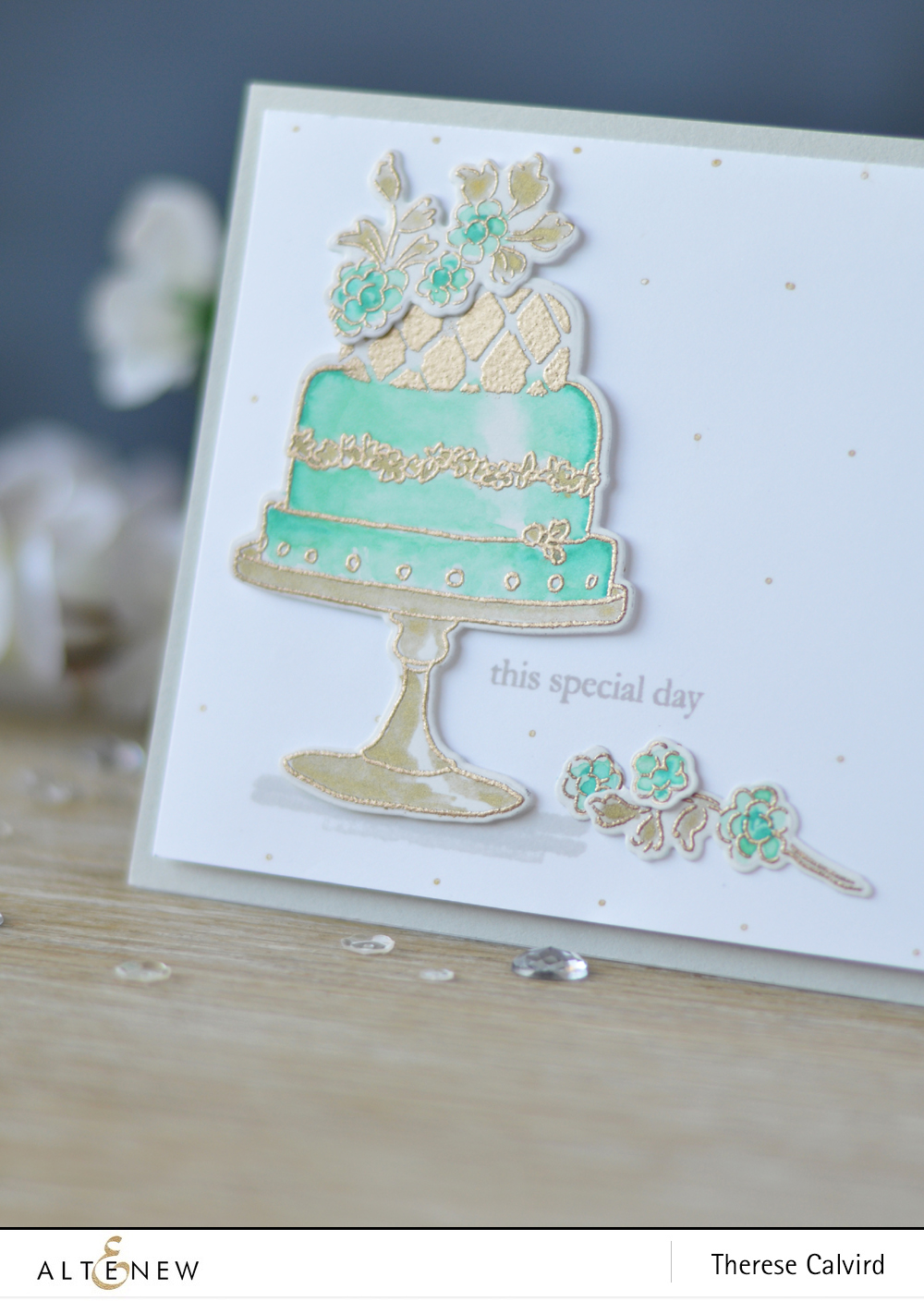 Altenew - Cake Love - Beautiful Day - Embossing Powder - Lostinpaper (card) 1 copy