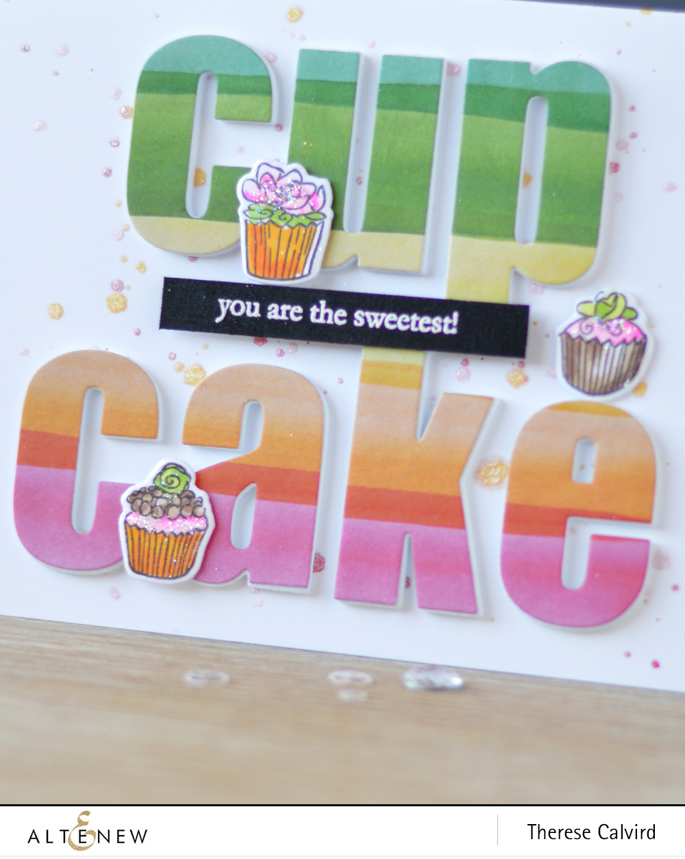 Altenew - Cake Love - Bold Alphabet Die - New Day Card Kit (card) 1 copy