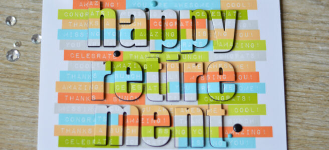 How to create a repeated sentiment background - Altenew card video