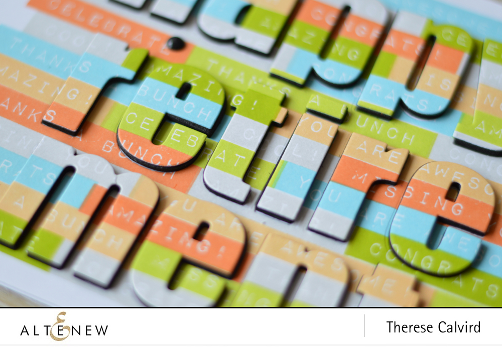 How to create a repeated sentiment background - Altenew card video