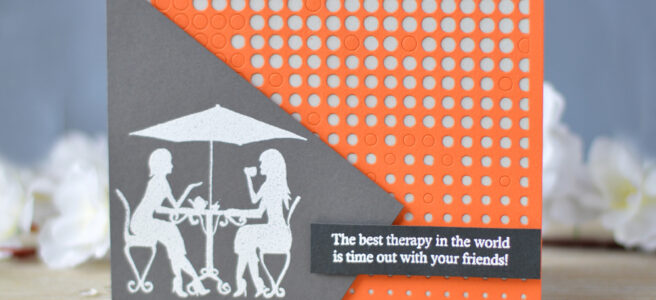 Altenew - Ladies Day Out - Halftone Cover Die - Lostinpaper (card video) 1 copy