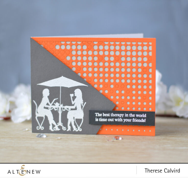 Altenew - Ladies Day Out - Halftone Cover Die - Lostinpaper (card video) 1 copy