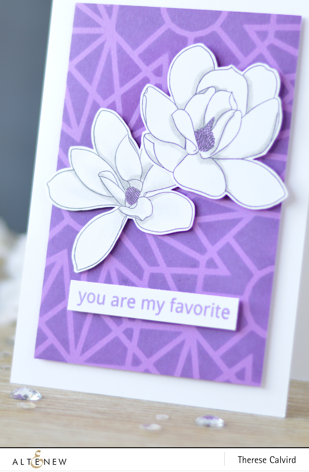 Altenew - Magnolias for Her - Quilled Elegance - Layered Kaleidoscope Stencil A - Lostinpaper (card) 1 copy
