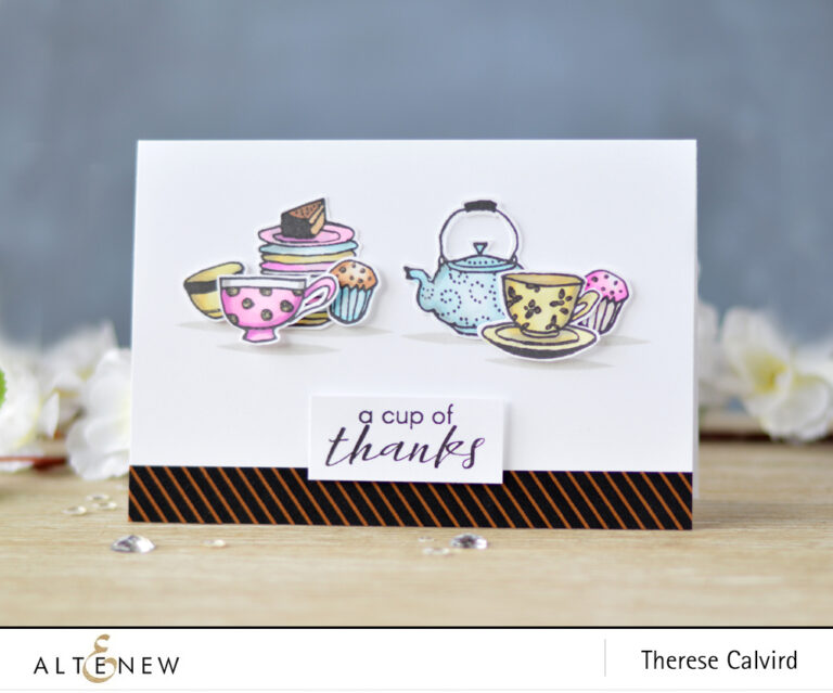 Altenew - Tea Time - Vintage Tea Cup - Lostinpaper (card) 1 copy