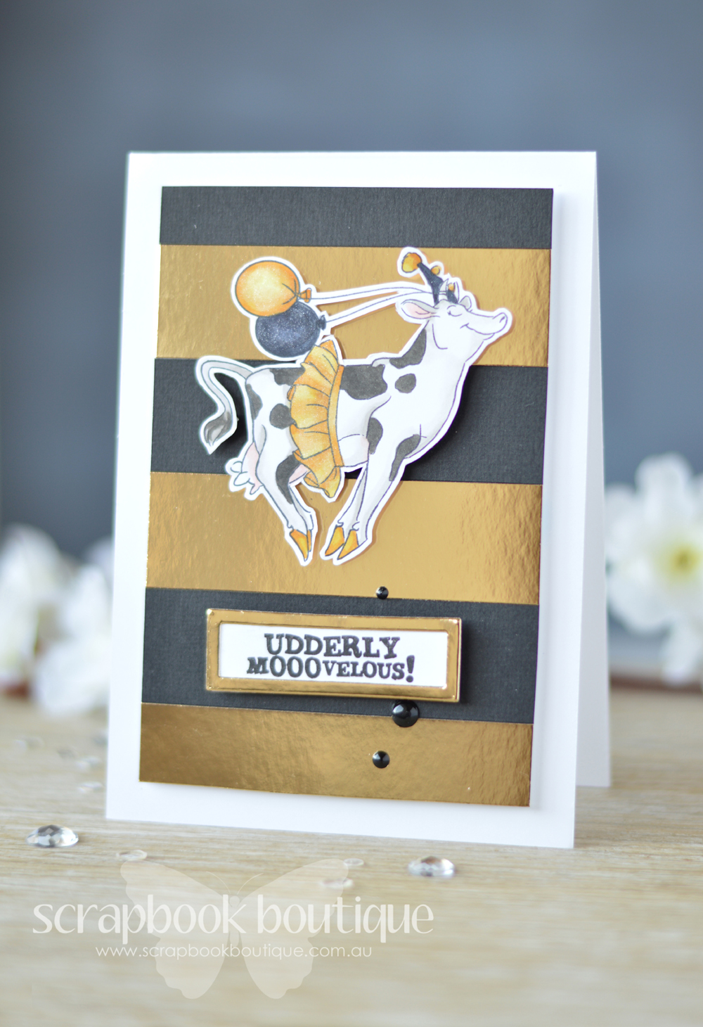 Lostinpaper - Art Impressions - Udderly Fantastic - MFT - Word Window Frams (card video) (2)