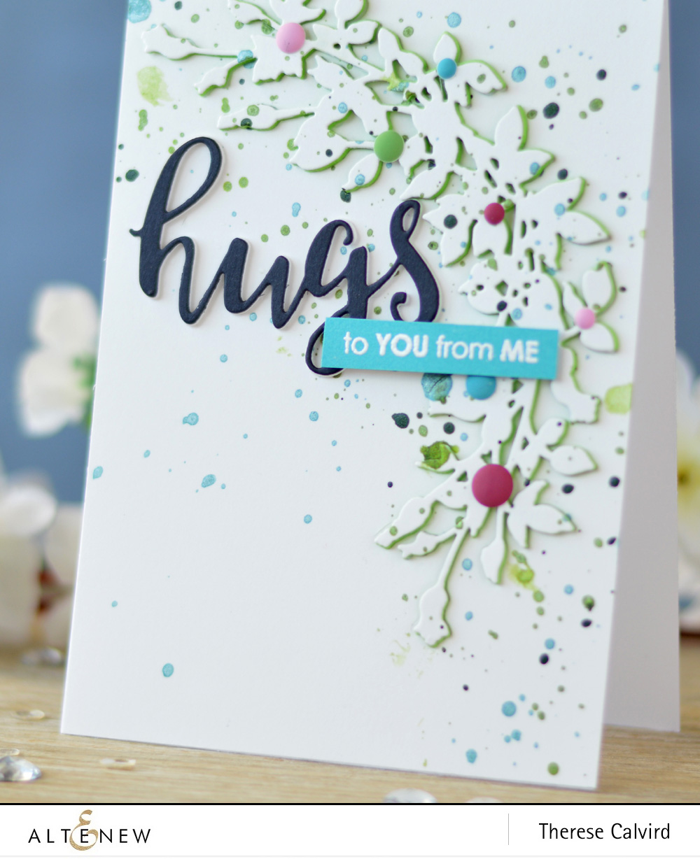 Altenew - Script Words Die - Leafy Garland Die - Handmade Tags - Lostinpaper (card) 1 copy