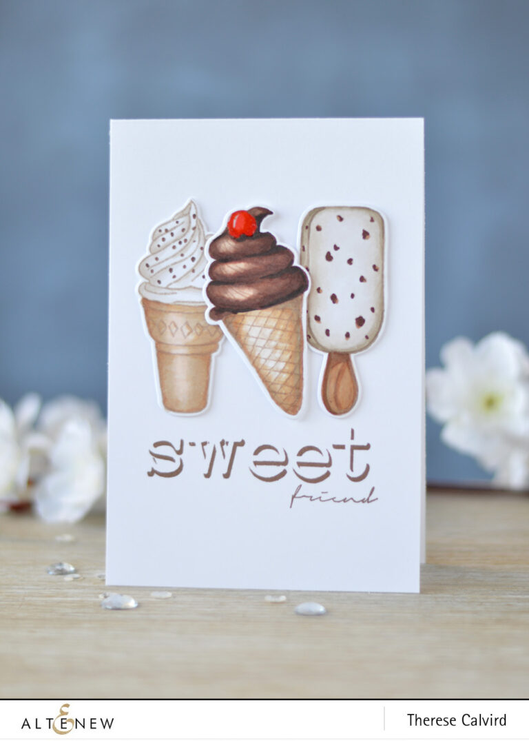 Altenew - Summer Swirls - Invisible Alpha - Thinking of You - Lostinpaper (card) 1 copy