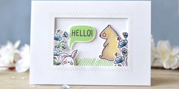 Lostinpaper - Waffle Flower Crafts- Tea for Two (card)