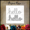 Paper Rose - Layered Hello Paper Rose - Layered Hello