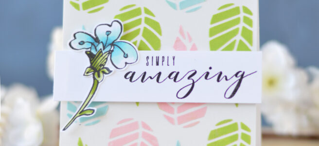 Altenew - Striped Leaf Cover Die - More than Words - You Make me Happy - Lostinpaper (card video) 1 copy