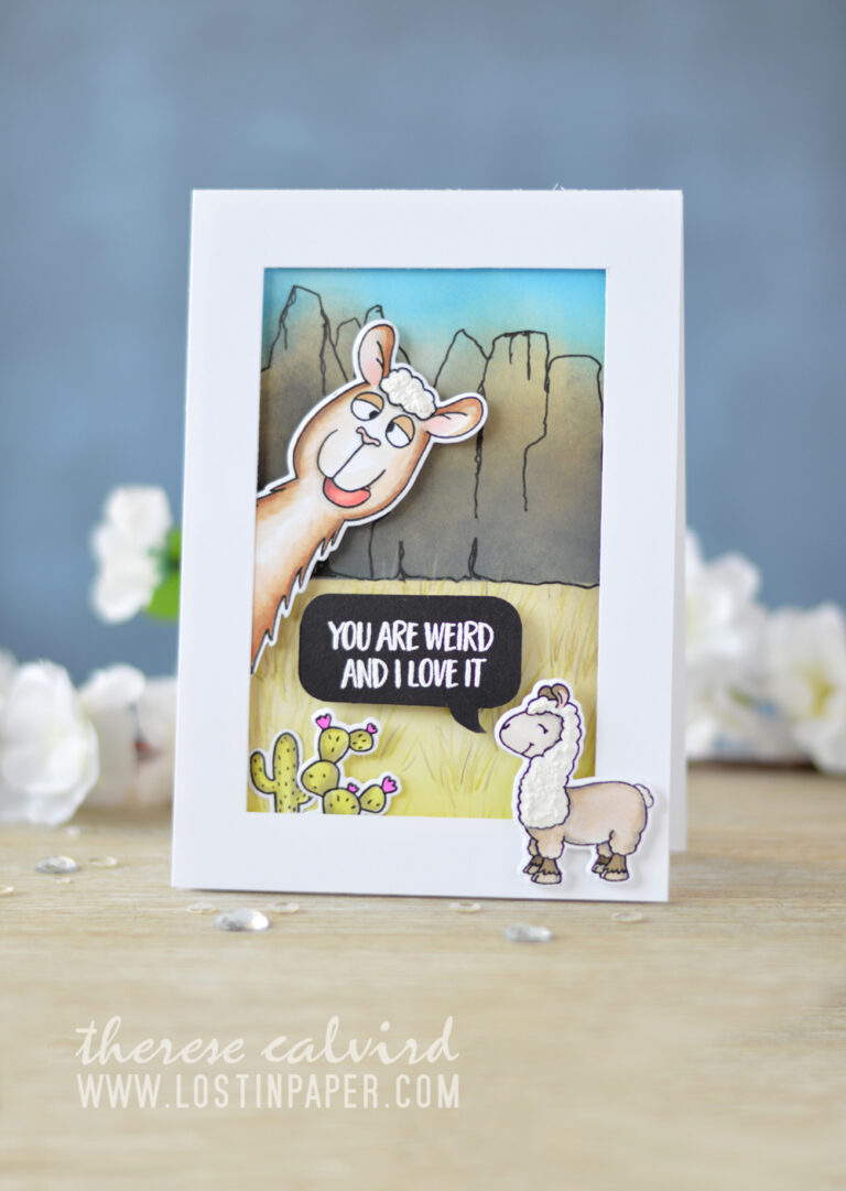 Lostinpaper - Gerda Steiner Designs - Llama Tell You (card video) 1