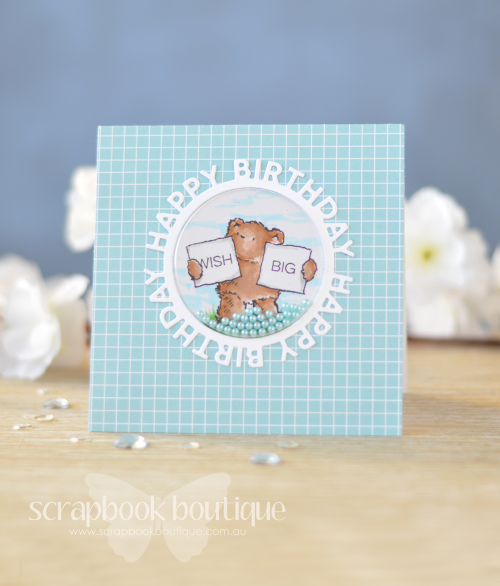Lostinpaper - Penny Black - Birthday Bears - MFT - Happy Circle Die (card video) 1