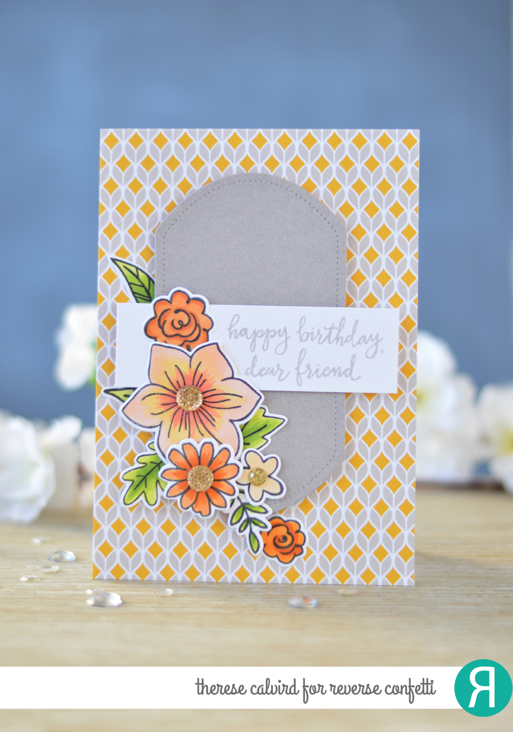 Lostinpaper - Reverse Confetti - Build a Bunch - Banner in Bloom - Under the Umbrella - Pierced Round Top Layers (card video) 1 copy