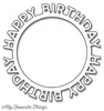 Happy Birthday Circle