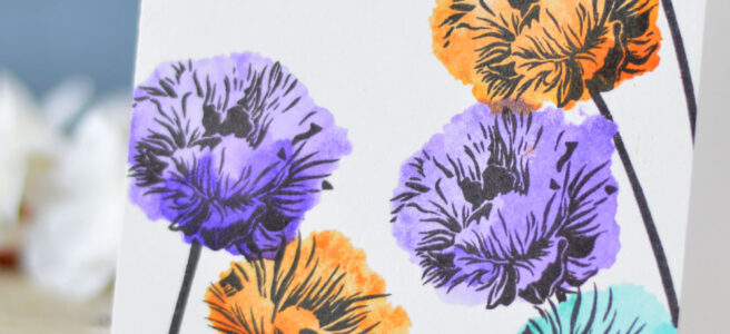 Altenew - Ellen Hutson - Poppy Fields - More than Words - Lostinpaper (card video) 1 copy