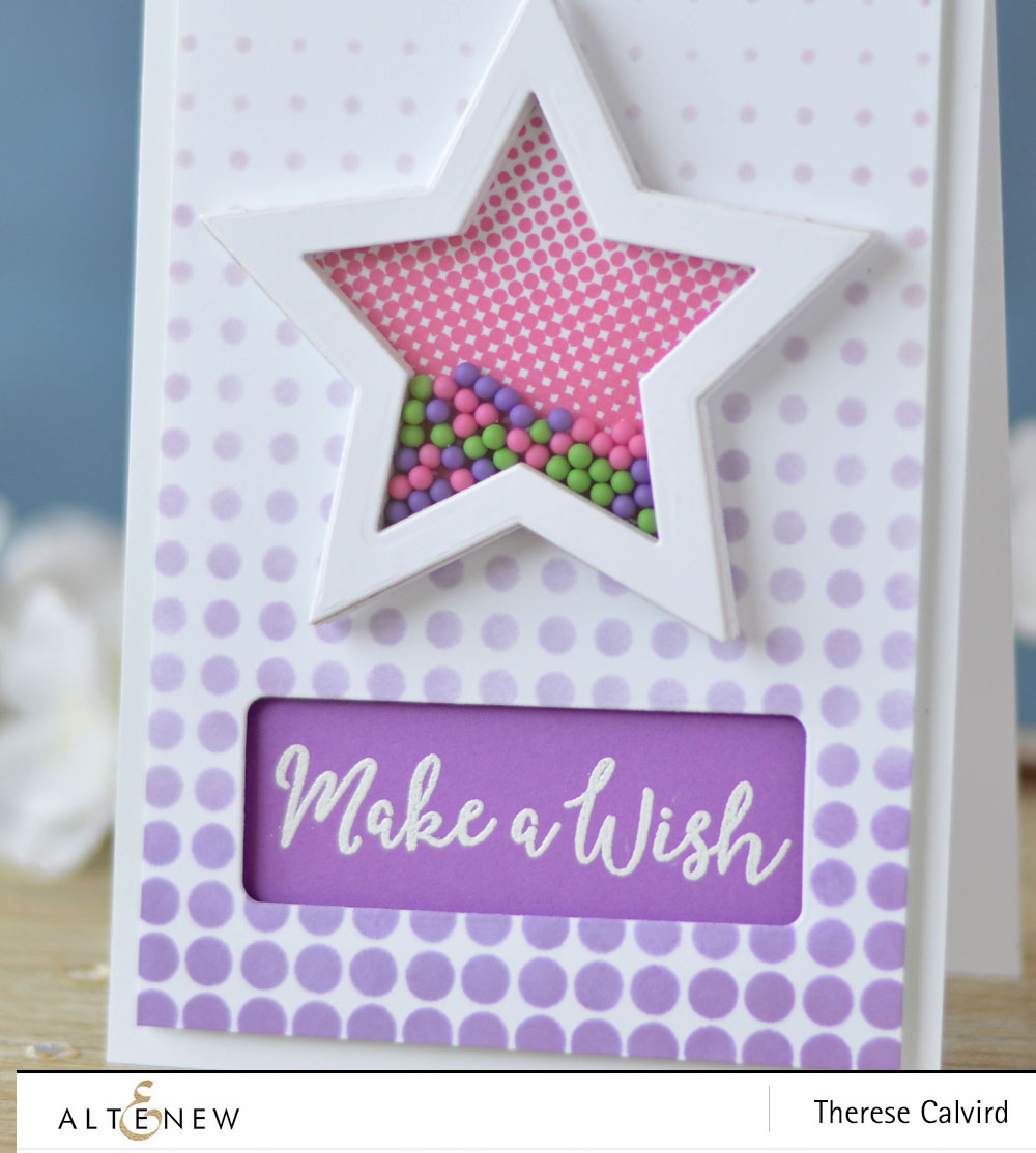 Altenew - Halftone Stars - Halftone Stencil - Lostinpaper (card) (1) copy