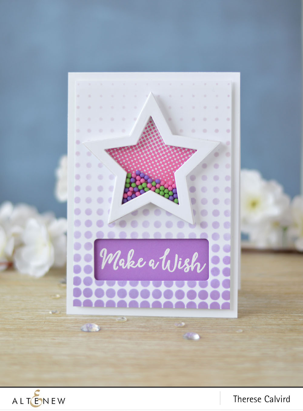 Altenew - Halftone Stars - Halftone Stencil - Lostinpaper (card) (1) copy