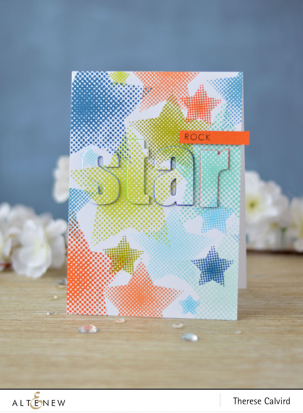 Altenew - Halftone Stars - Sentiments & Quotes - Lostinpaper (card video) 1 copy