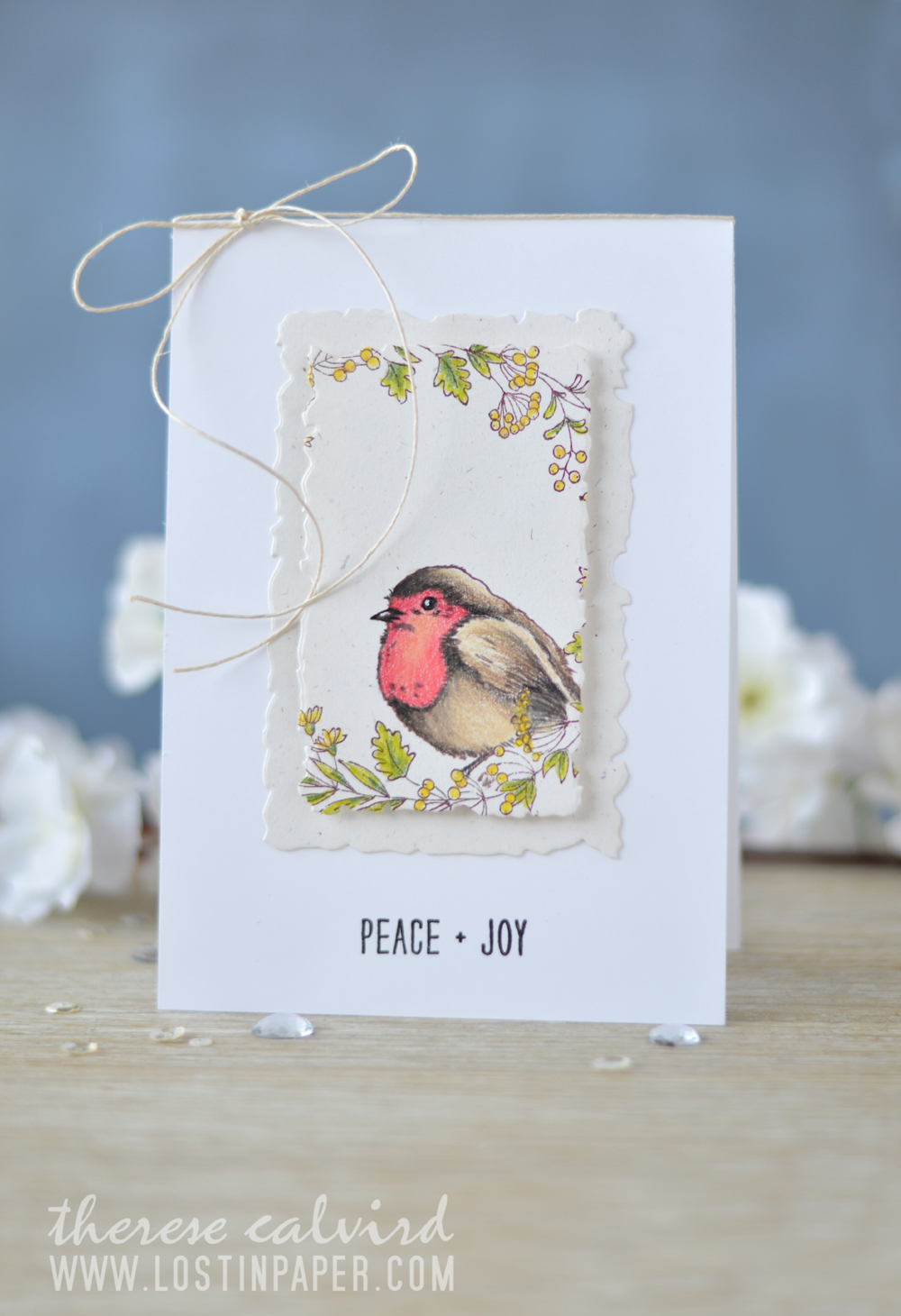 Lostinpaper - Penny Black - Berry Circle - Nature's Friends - Antique Frame (card video) 1