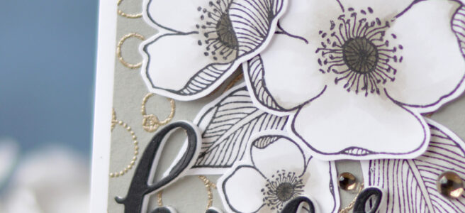 Altenew - Pattern Play Circle - Adore You - Script Words - Lostinpaper (card video) 1 copy