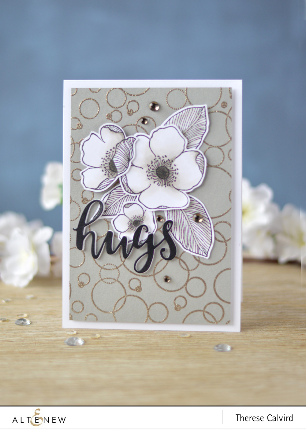 Altenew - Pattern Play Circle - Adore You - Script Words - Lostinpaper (card video) 1 copy