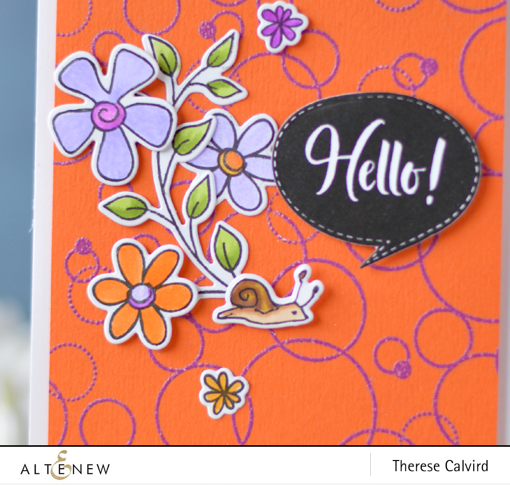 Altenew - Pattern Play Circle - Doodle Blooms - Speech Bubbles - Lostinpaper (card) 1 copy