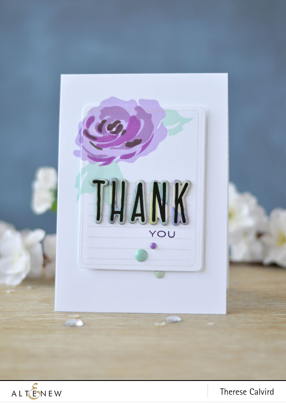 Altenew - Story of Us - Journal Card Builder - Many Thanks - Lostinpaper (card) 1 copy