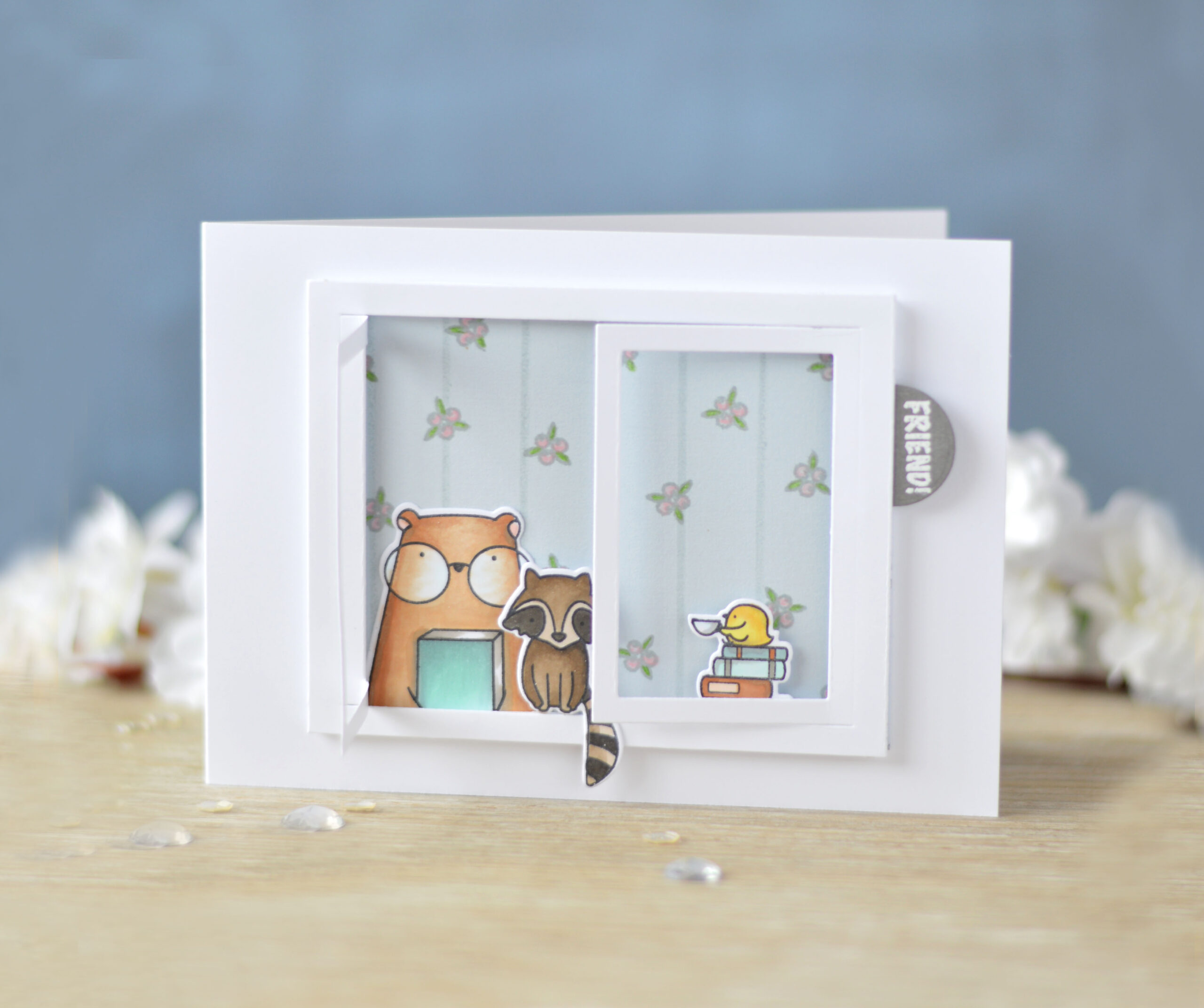 Video : Waffle Flower Crafts Partial Die Cut Window Scene!