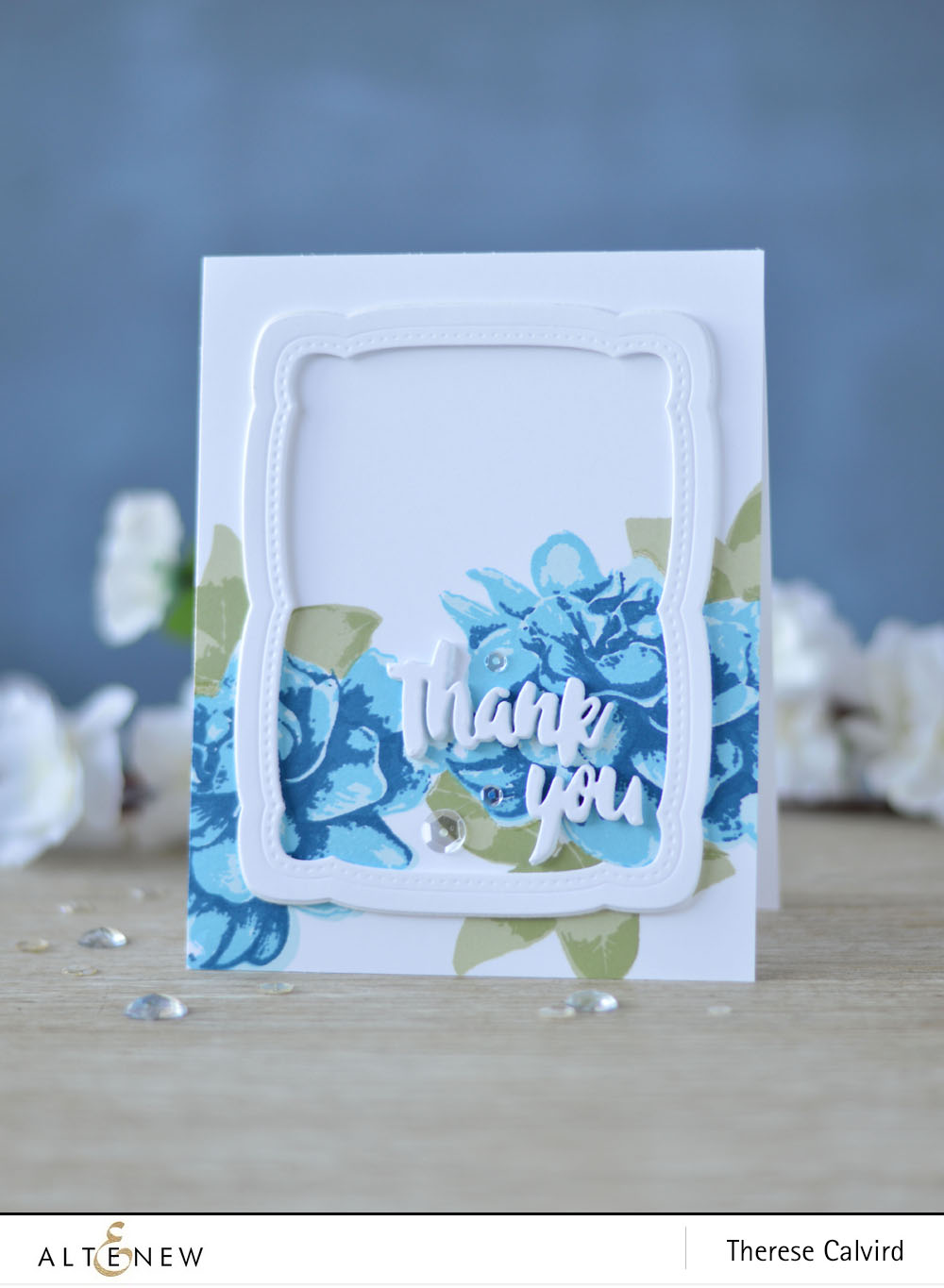 Altenew - BAF Gardenia - Our Family Scrapbook Collection - Lostinpaper (card) 1 copy